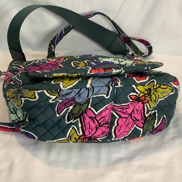 Vera Bradley Carson Shoulder Bag in Falling Flowers - Picture 4 of 9